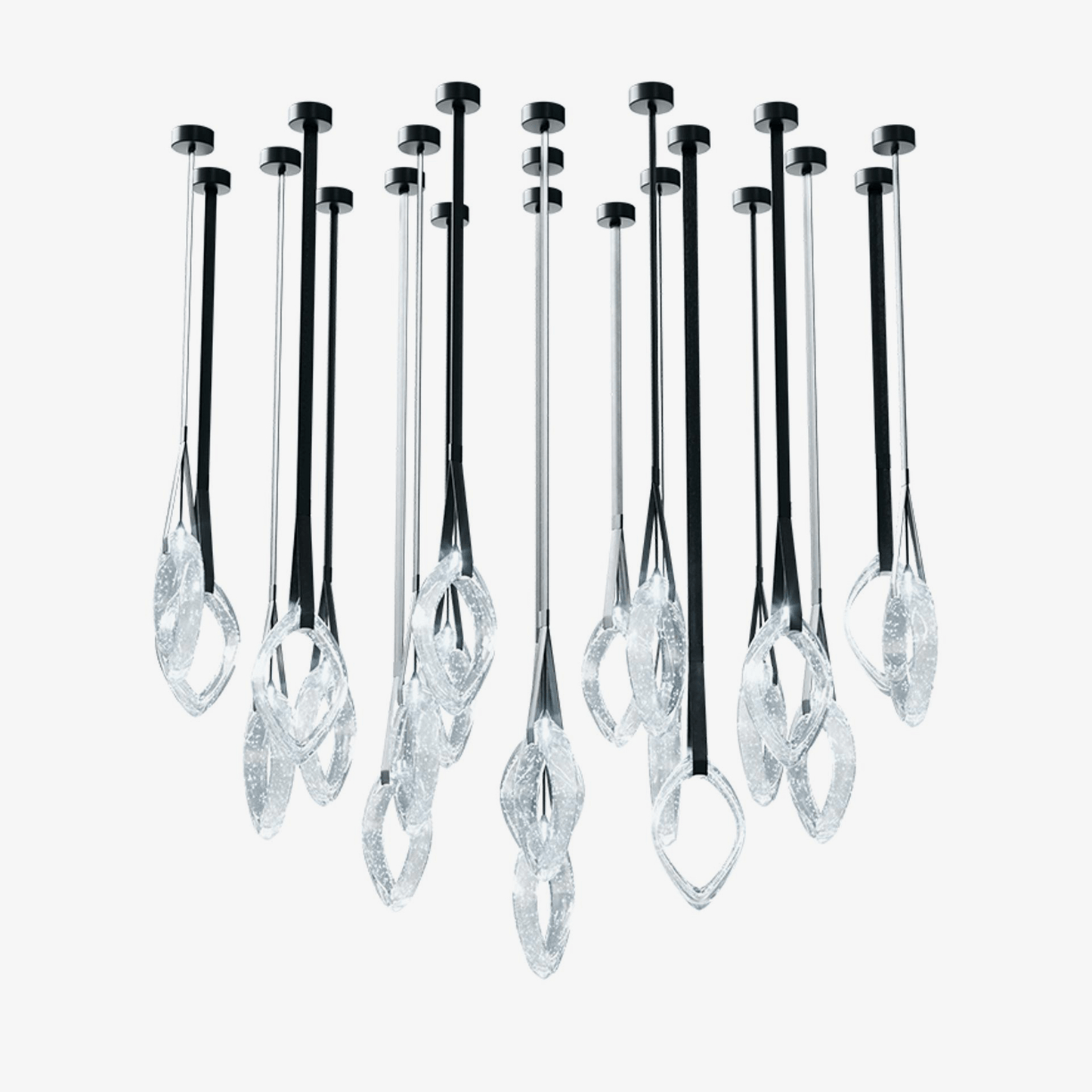 Origin Glass Leaf Chandelier - Loonglight