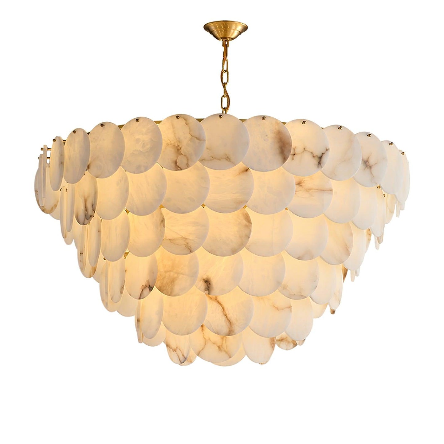 Alabaster Shell Chandelier - Loonglight