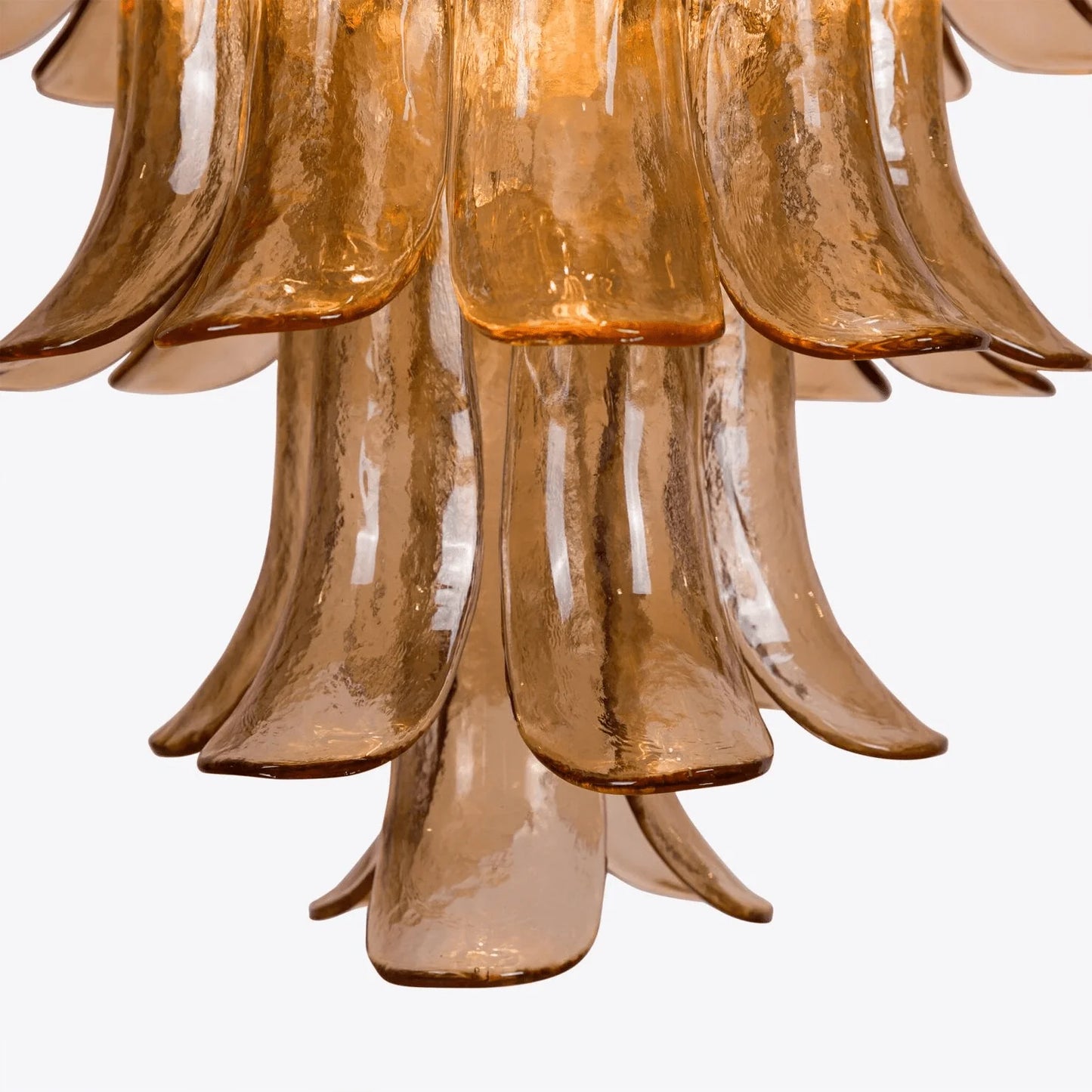 Amber Petalo Glass Chandelier - Loonglight