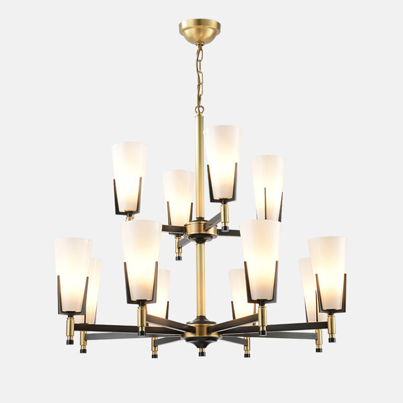 Antoinette Brass Chandelier - Loonglight