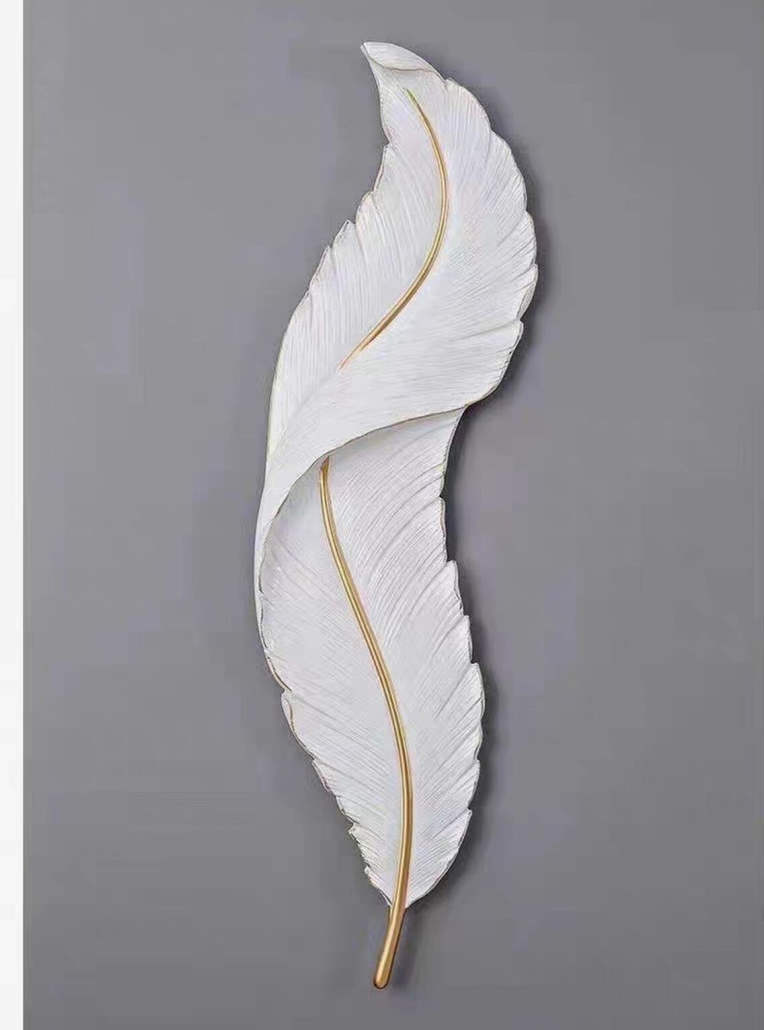 Art Deco Feather Wall Light - Loonglight