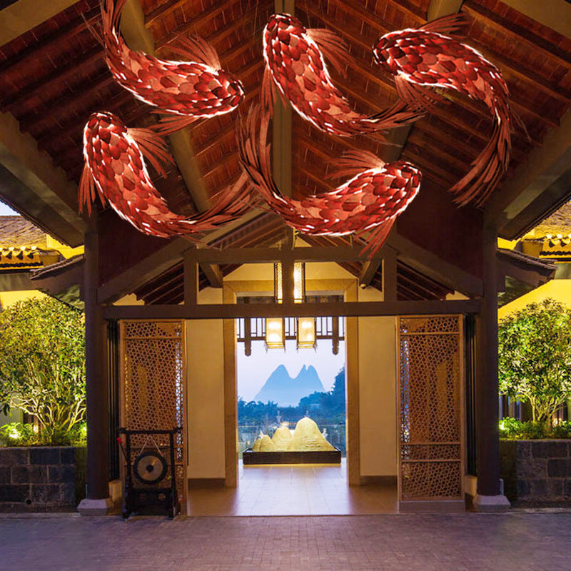 Art Fish Lantern Chandelier - Loonglight