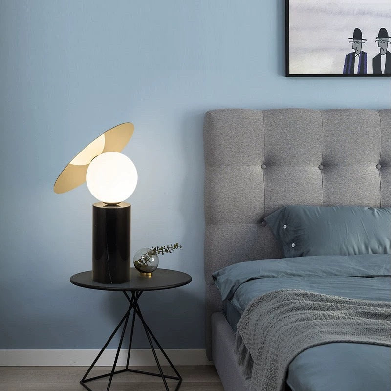 Bola Style Disc & Globe Table Lamp - Loonglight
