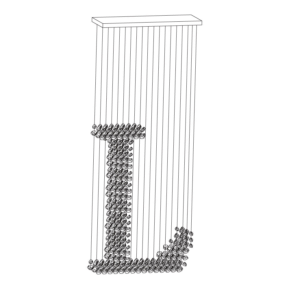 Charcoal Stones Chandeliers G to L - Loonglight