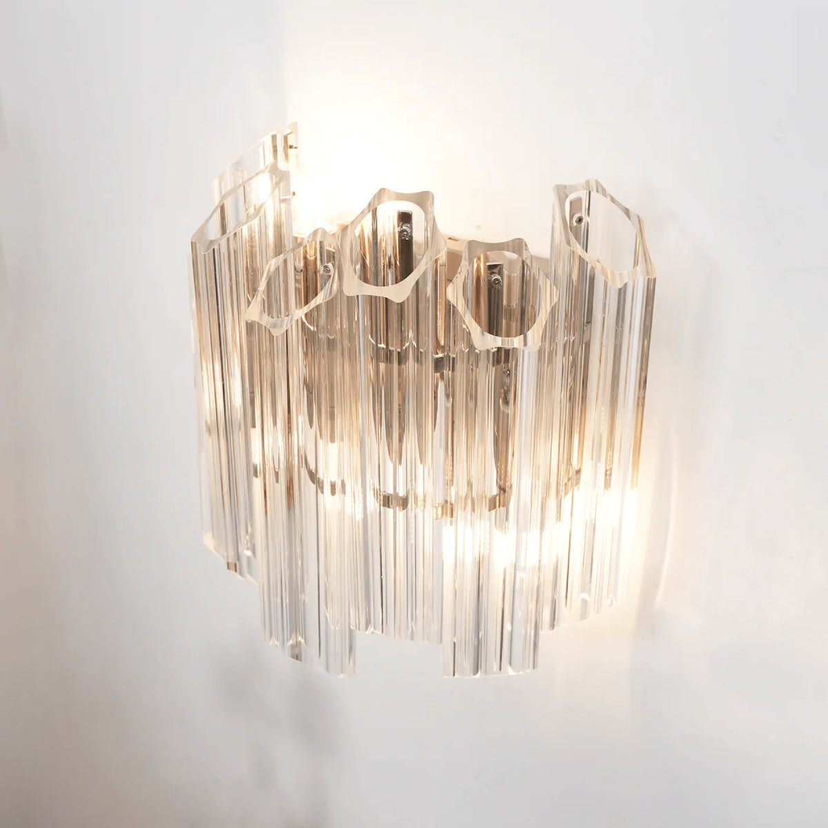 Clear Palermo Murano Wall Lamp - Loonglight