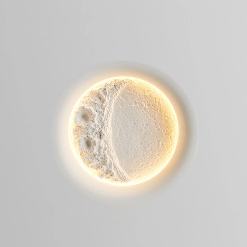 Crescent Plaster Wall Lamp - Loonglight