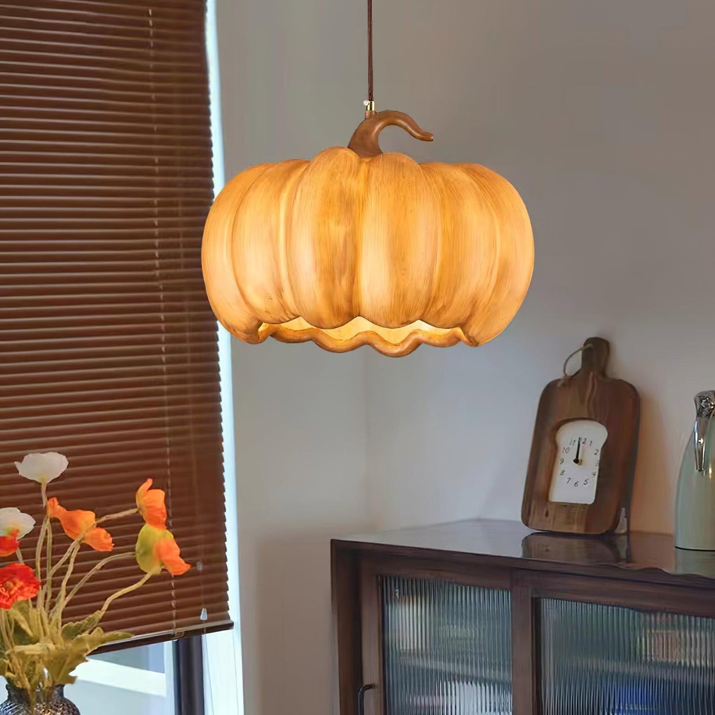 Duzy Pumpkin Pendant Lamp - Loonglight