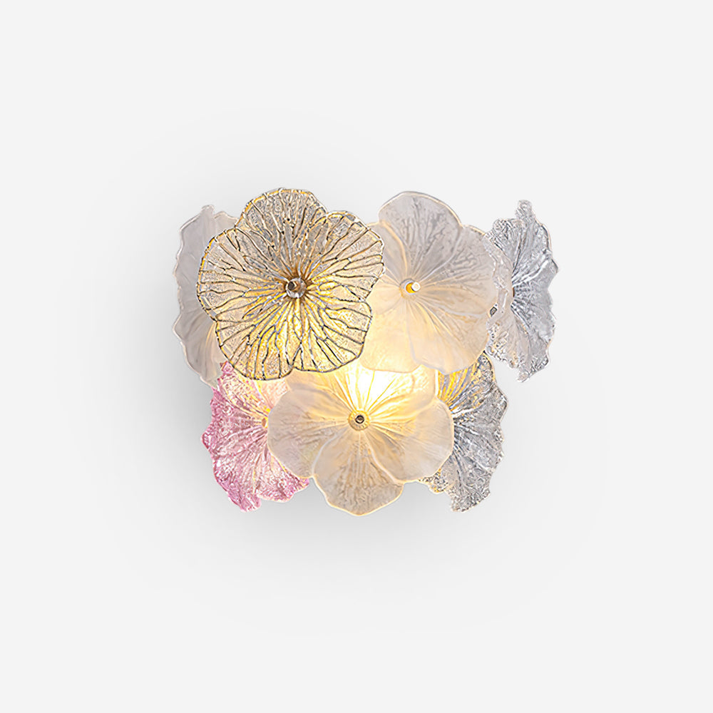 Elaria Glass flower wall lamp