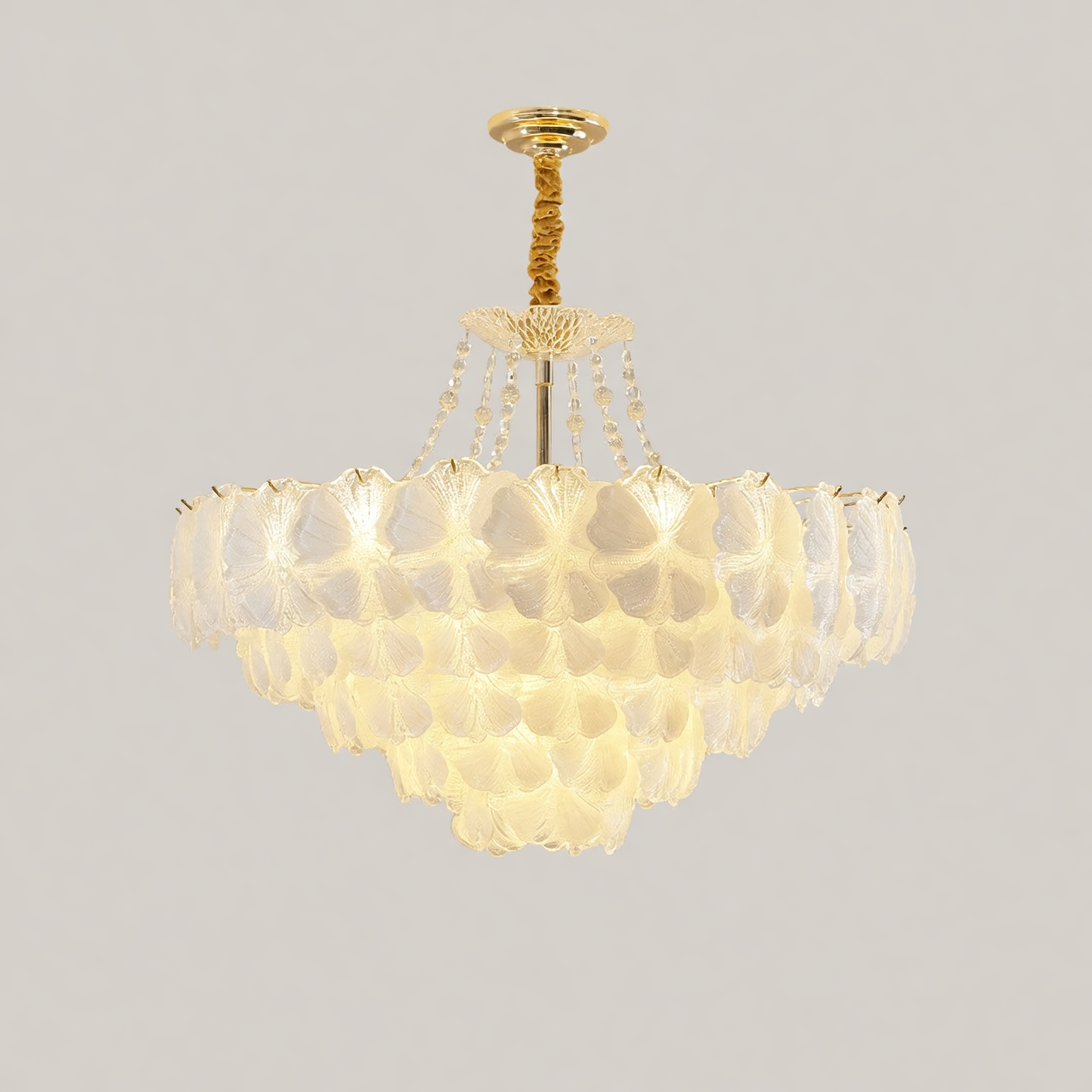 Florelle Glass Petal Chandelier