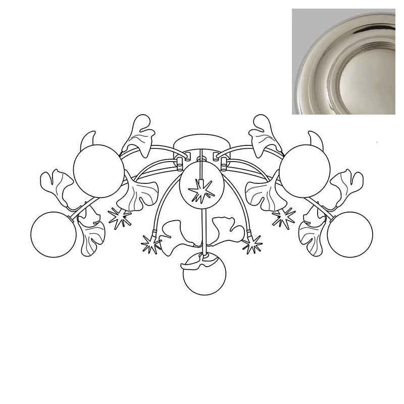 Gingko Glass Ball Ceiling Light - Loonglight