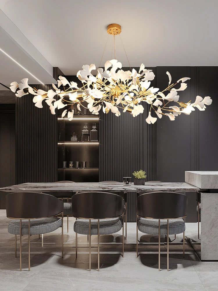 Ginkgo Chandelier D - Loonglight