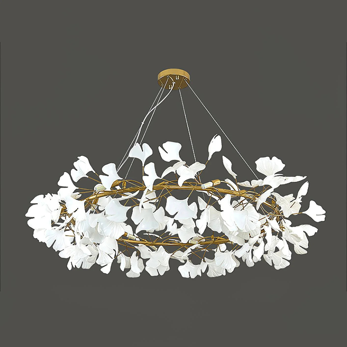 Ginkgo Chandelier O - Loonglight