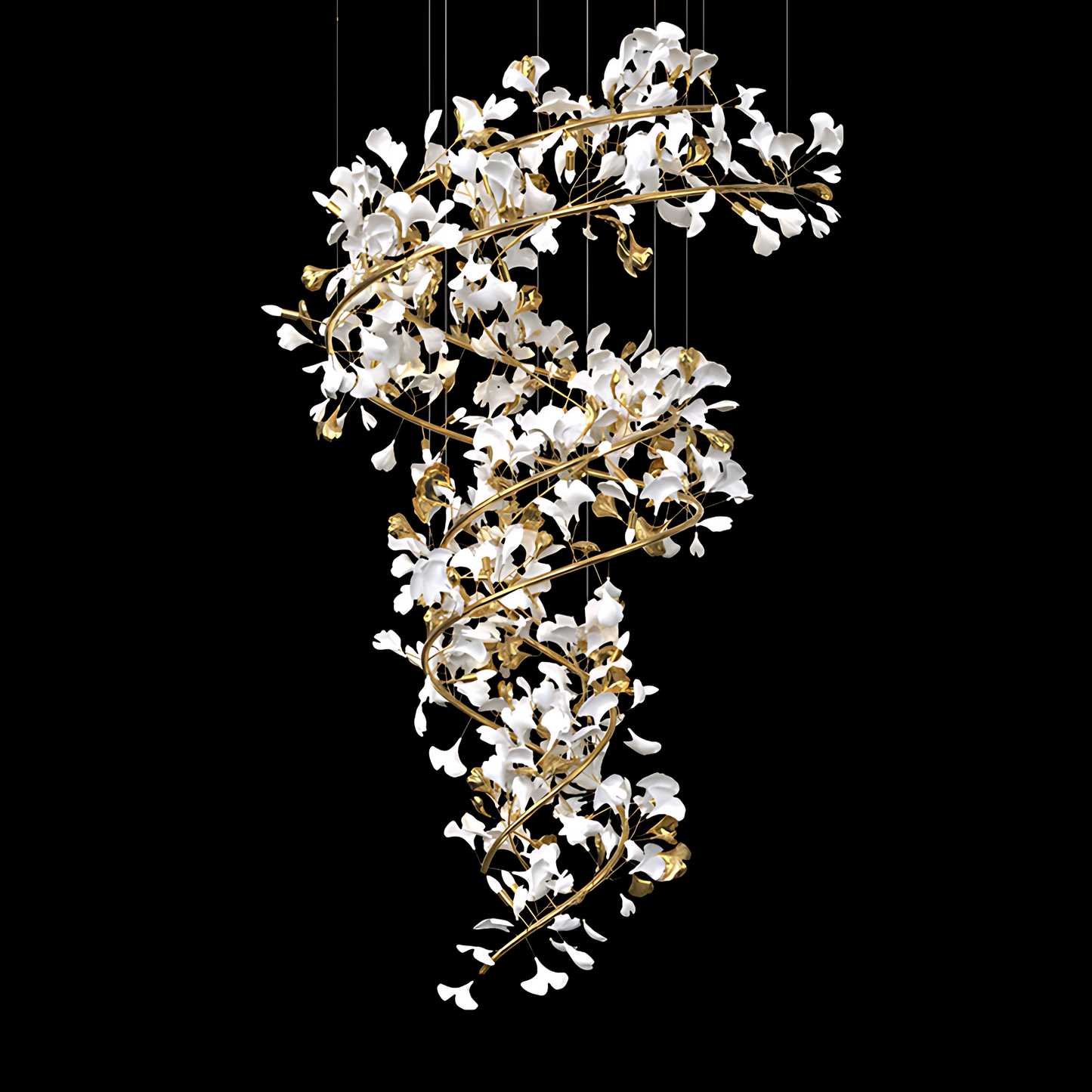 Ginkgo Chandelier S - Loonglight