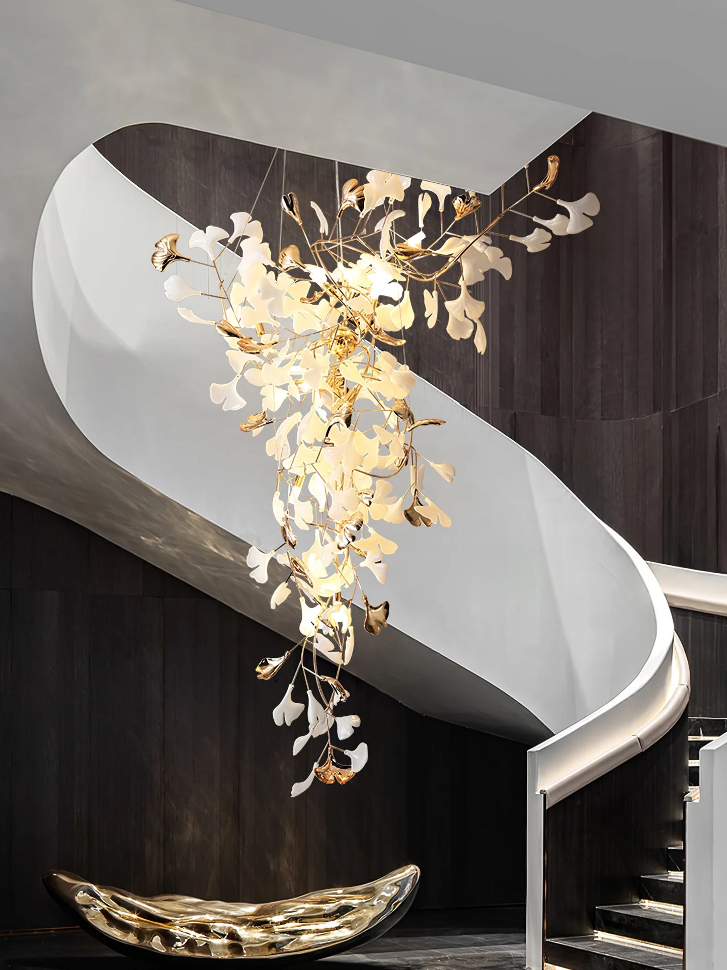 Ginkgo Chandelier T - Loonglight
