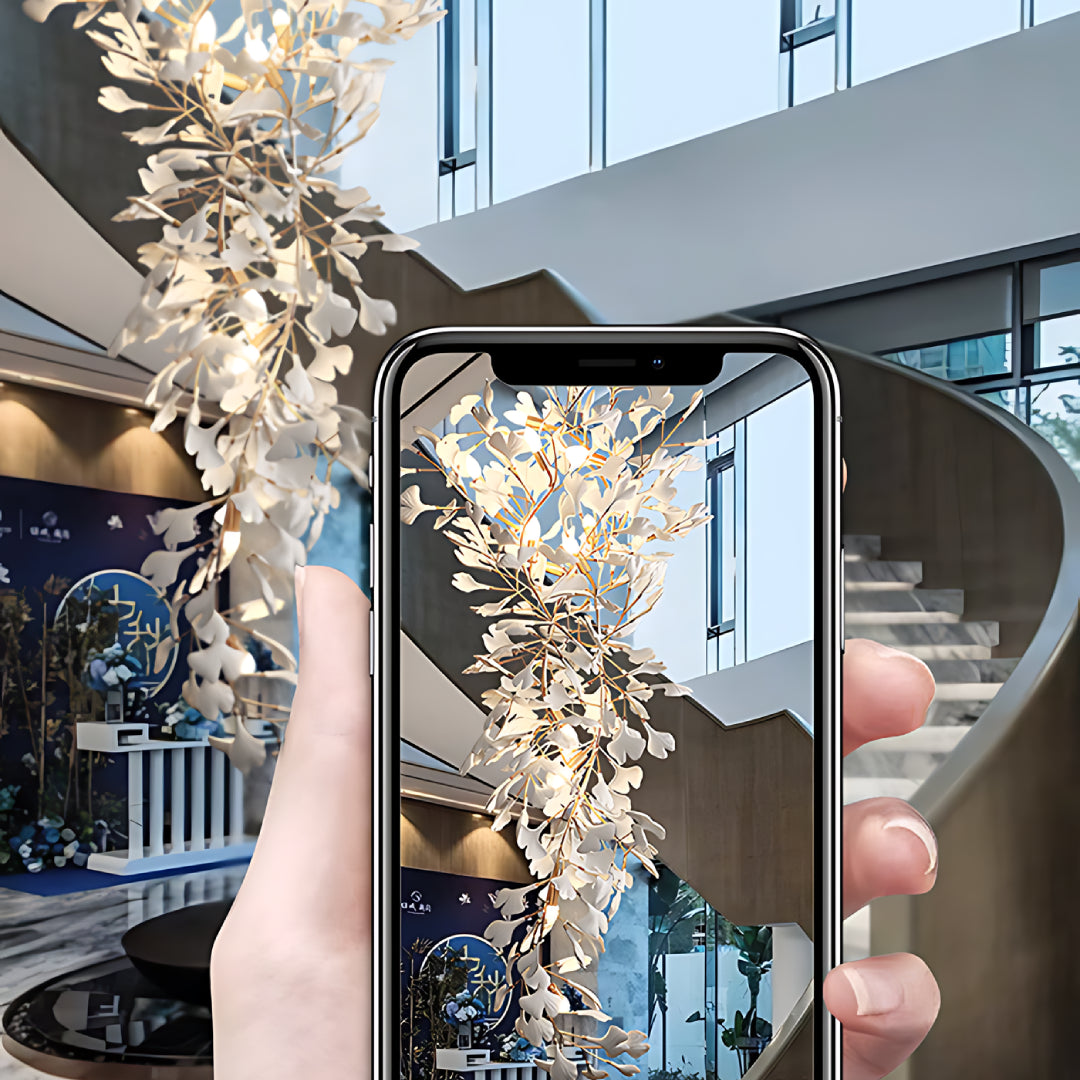 Ginkgo Chandelier Y - Loonglight