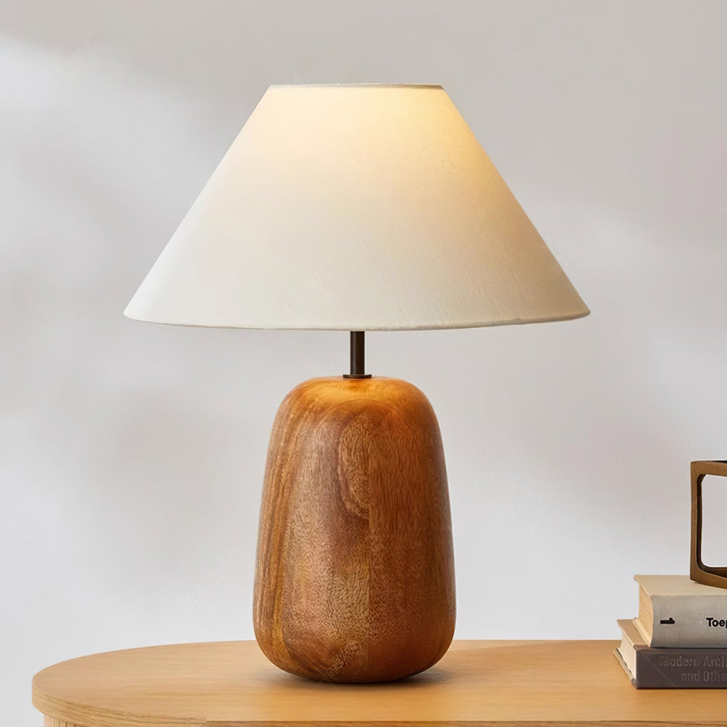 Groove Wood Table Lamp - Loonglight