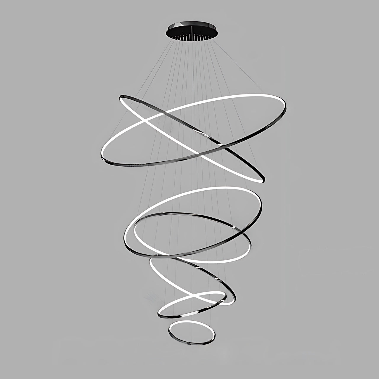 Helios Rings LED Chandelier - Loonglight