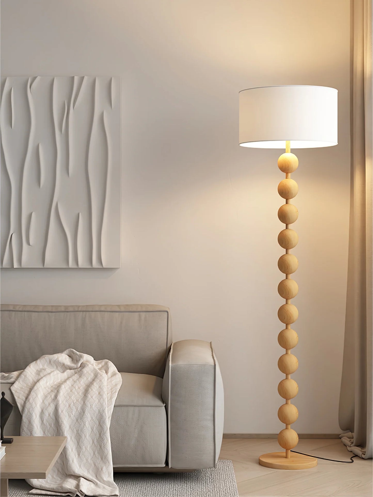 Hugo Modern Barbell Floor Lamp - Loonglight
