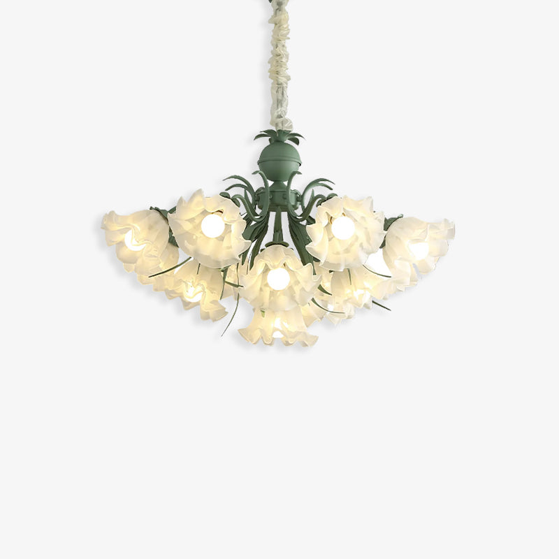 Lily of The Valley Flower Glass Chandelier - Loonglight