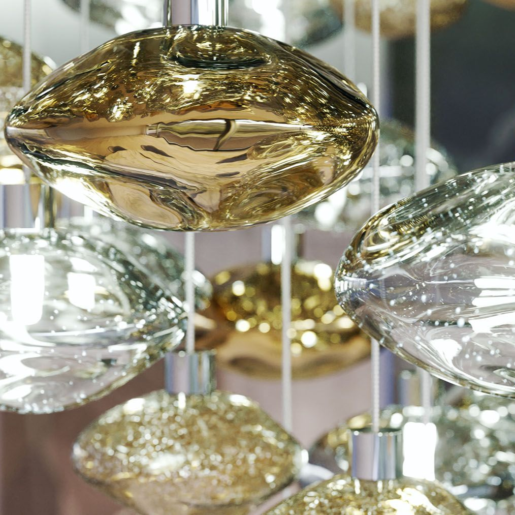 Artistic Gemstone Glass Chandelier - Loonglight