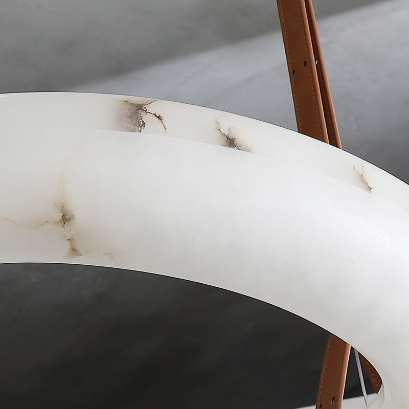 Luxe Loop Alabaster Chandelier - Loonglight