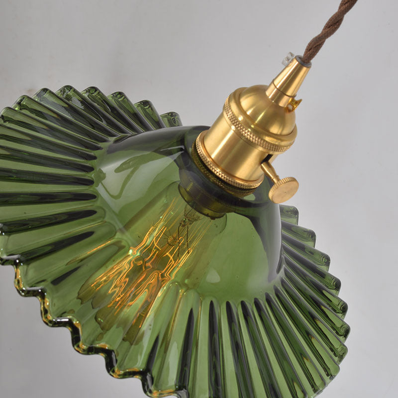 Mini Pleated Glass Pendant Lamp - Loonglight