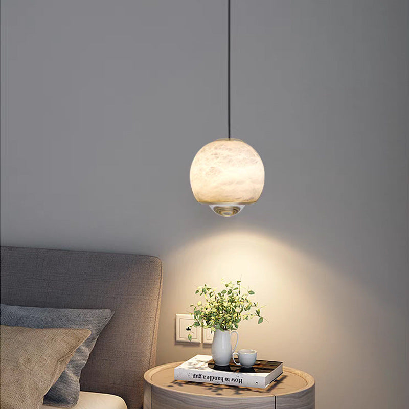Planet Alabaster Pendant Light - Loonglight
