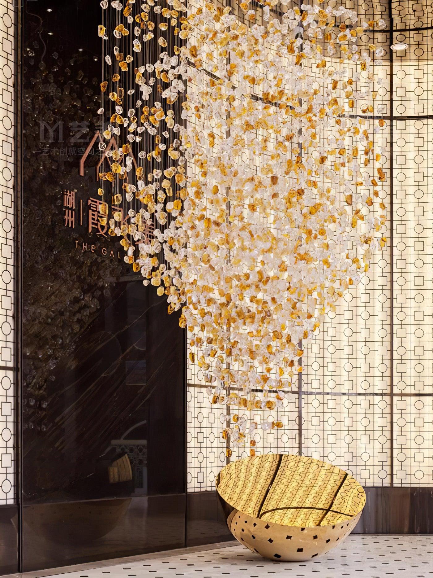 Luxurious Crystal Stone Chandelier - Loonglight