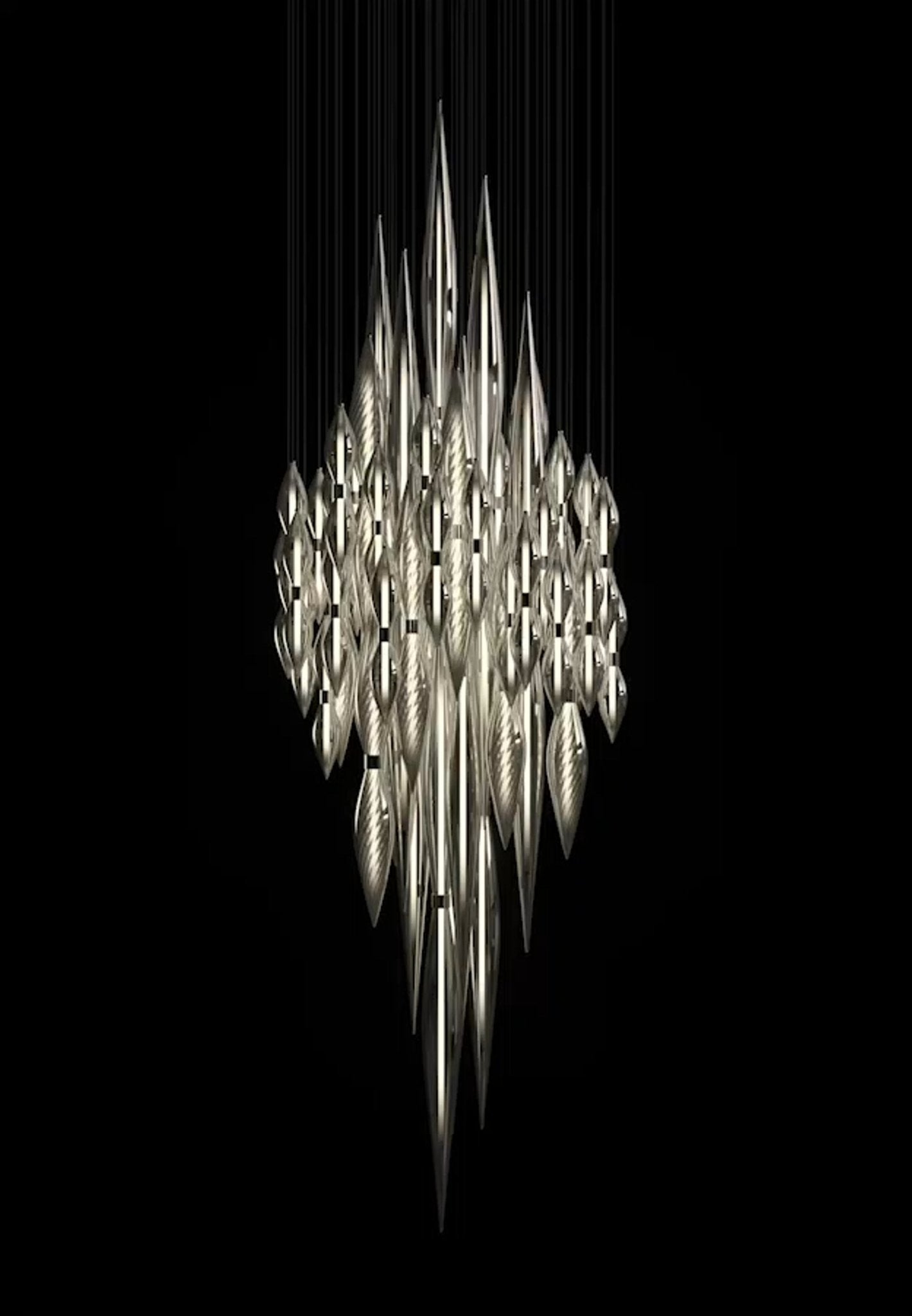 Opera Glass Leaf Chandelier