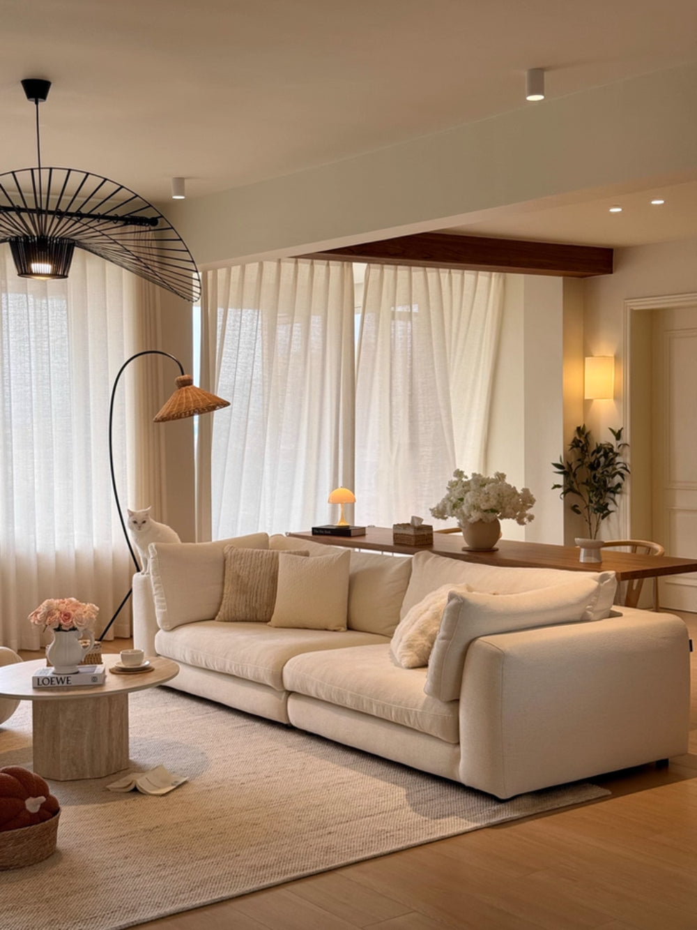 Tana Woven Floor Lamp - Loonglight