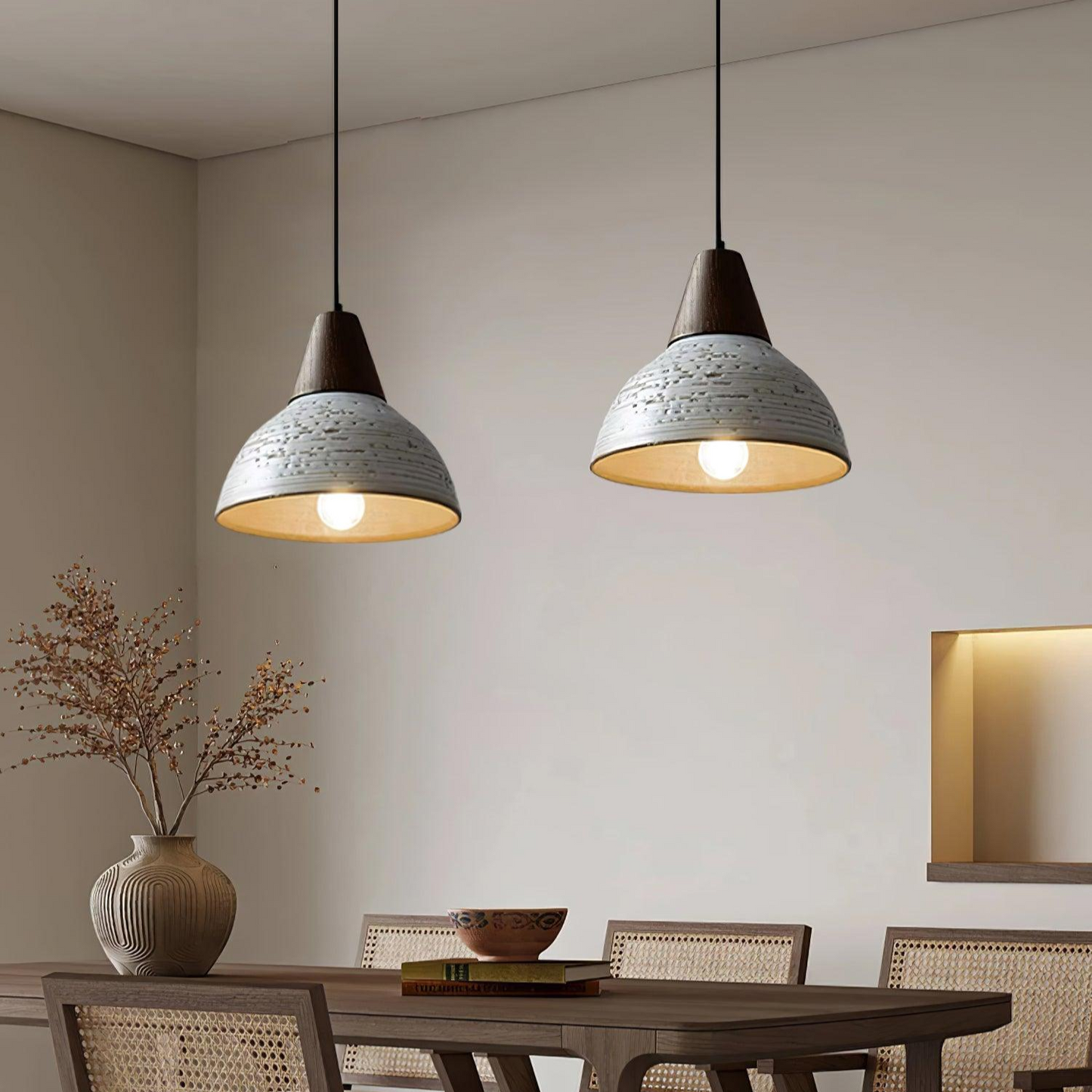 Tera Ceramic Pendant Light - Loonglight