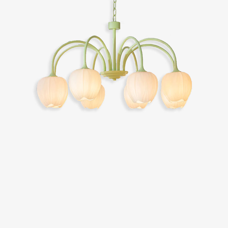 Tulip Matcha Chandelier - Loonglight