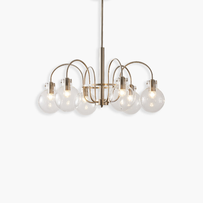Clear Glass Shade Chandelier - Loonglight