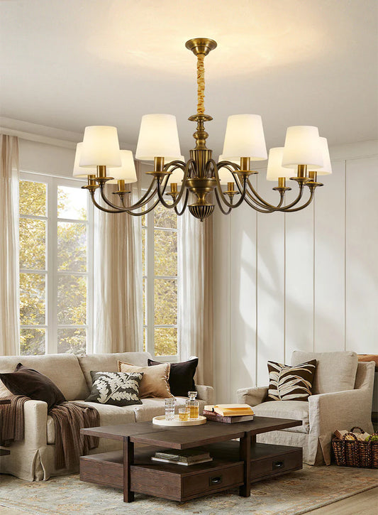Refined Elegance Above: Discover the Cambridge Brass Chandelier