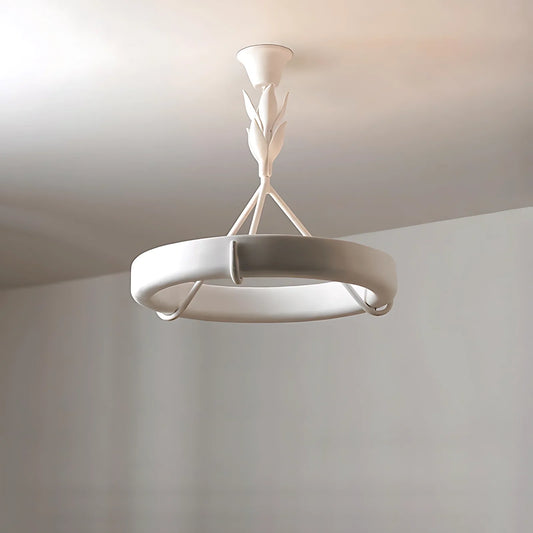 French White Plaster Chandelier: Elegant Lighting with Modern Safety for U.S. Homes