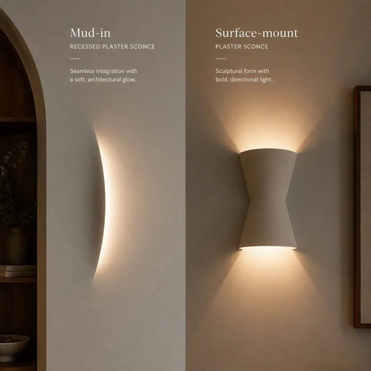 Recessed vs. Surface-Mount: Choosing Your Perfect Plaster Aesthetic