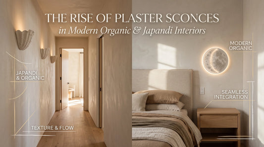 Why Plaster Wall Sconces are Dominating Modern Organic and Japandi Interiors