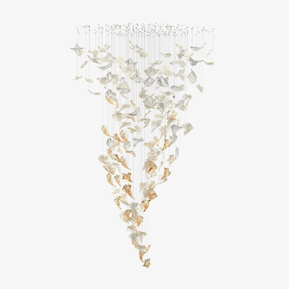 Flamenco Glass Leaf Chandelier - Loonglight