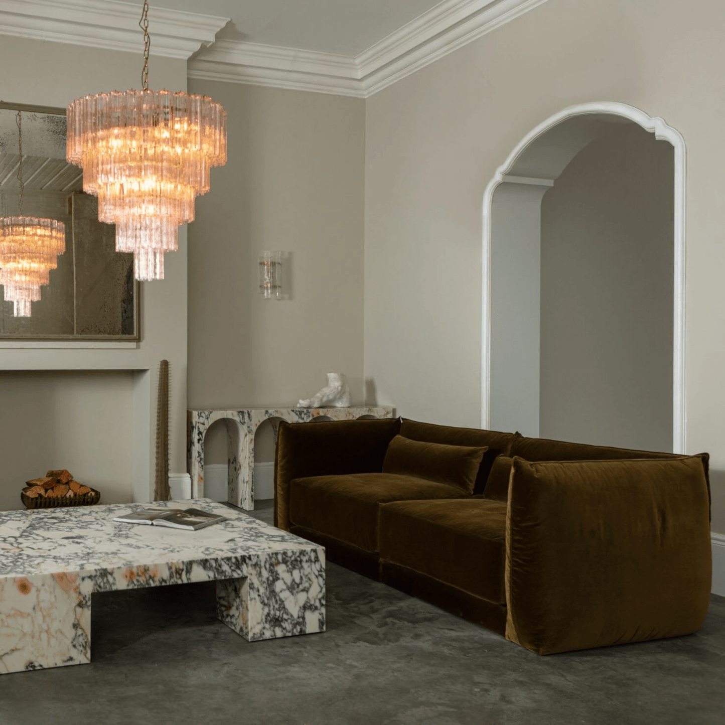 Retro Floral Tube Chandelier - Loonglight