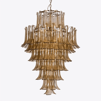 Amber Petalo Glass Chandelier - Loonglight