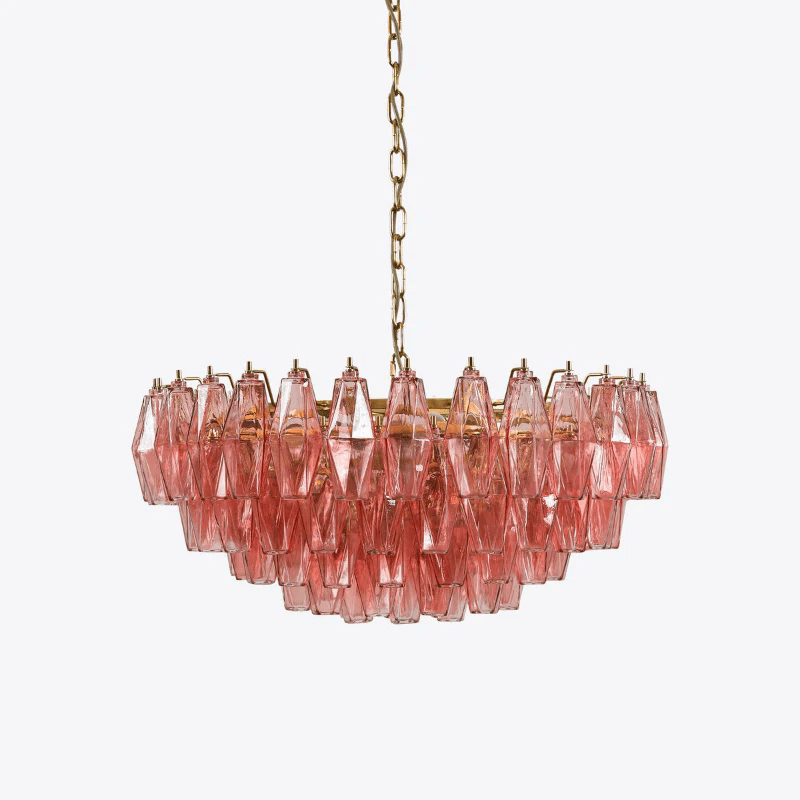 Rosetta Prism Murano Chandelier - Loonglight