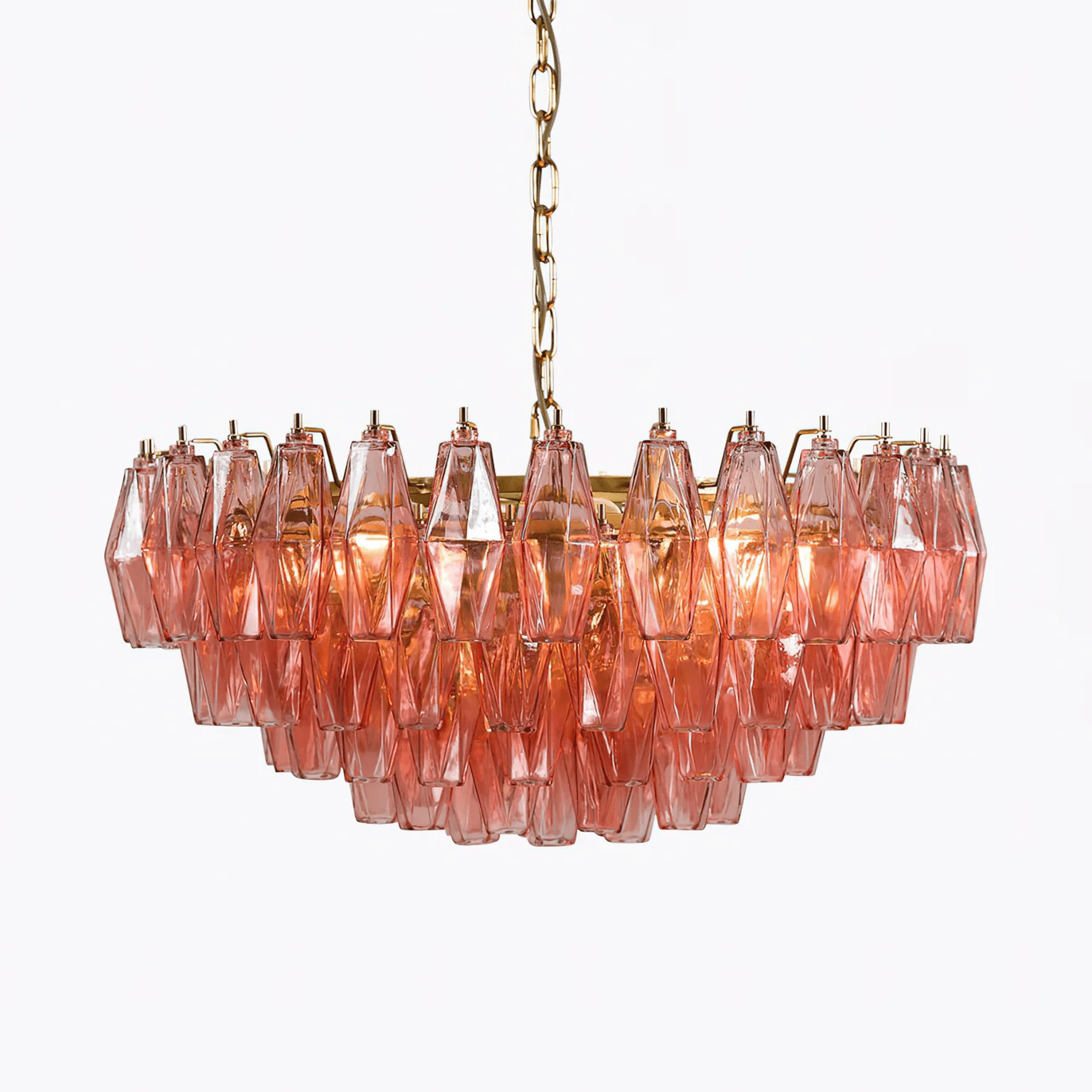 Rosetta Prism Murano Chandelier - Loonglight