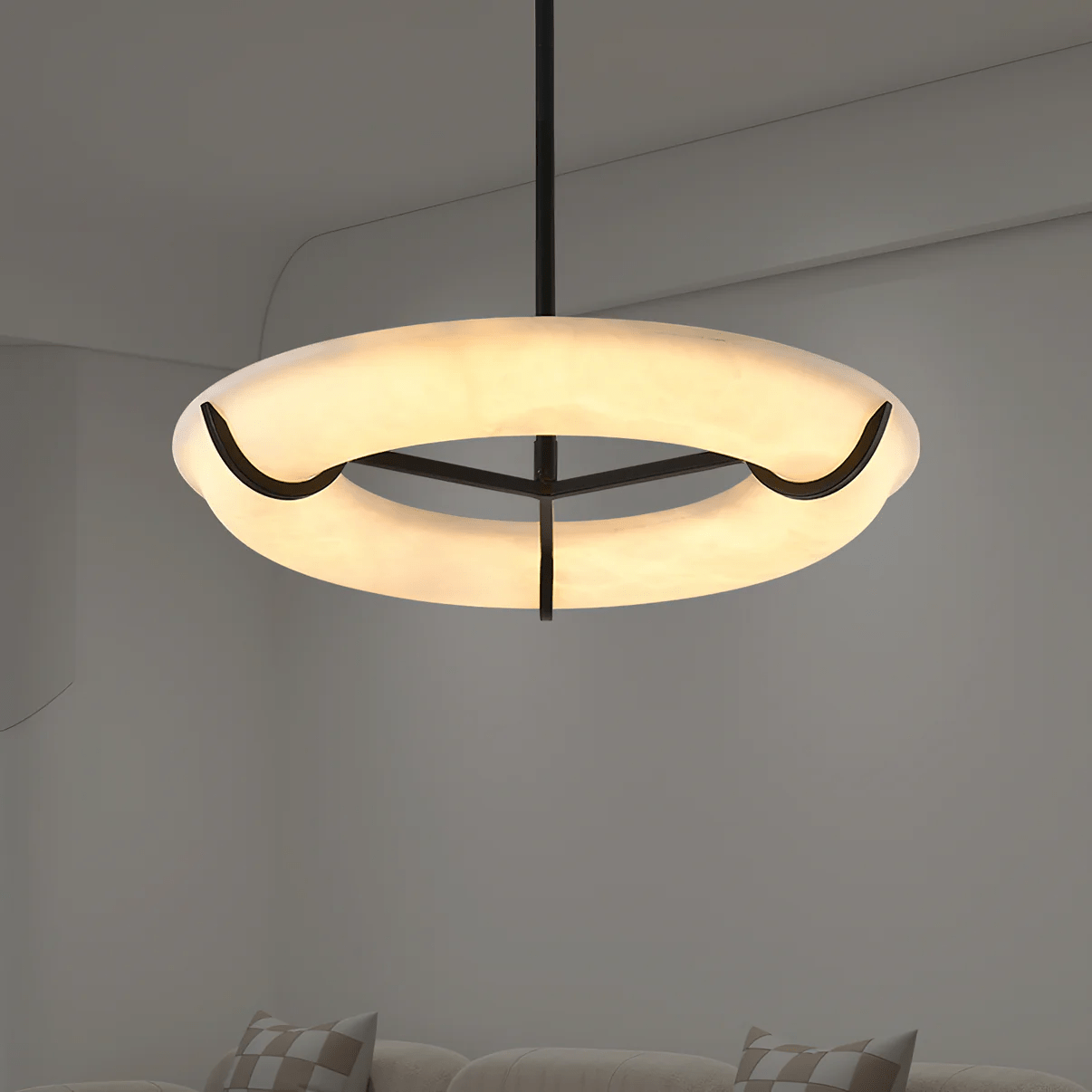 Modern Luna Marbre Chandelier - Loonglight