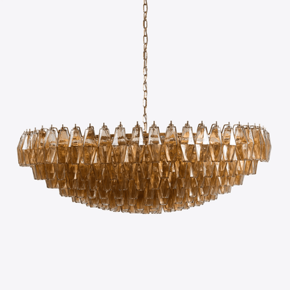 Amber Prism Murano Chandelier - Loonglight