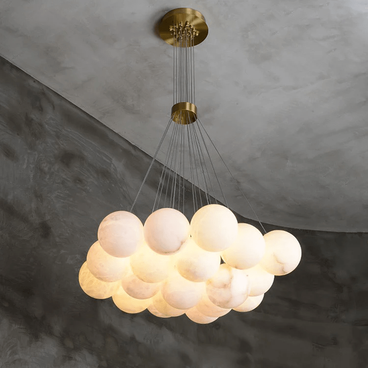 Alabaster Balls Chandelier - Loonglight
