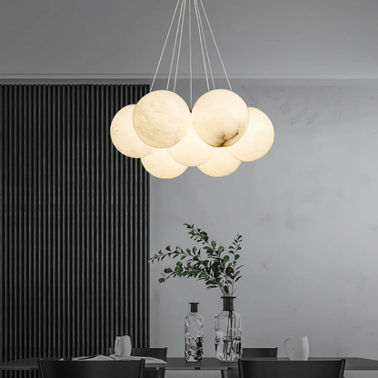 Alabaster Balls Chandelier - Loonglight