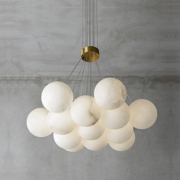 Alabaster Balls Chandelier - Loonglight