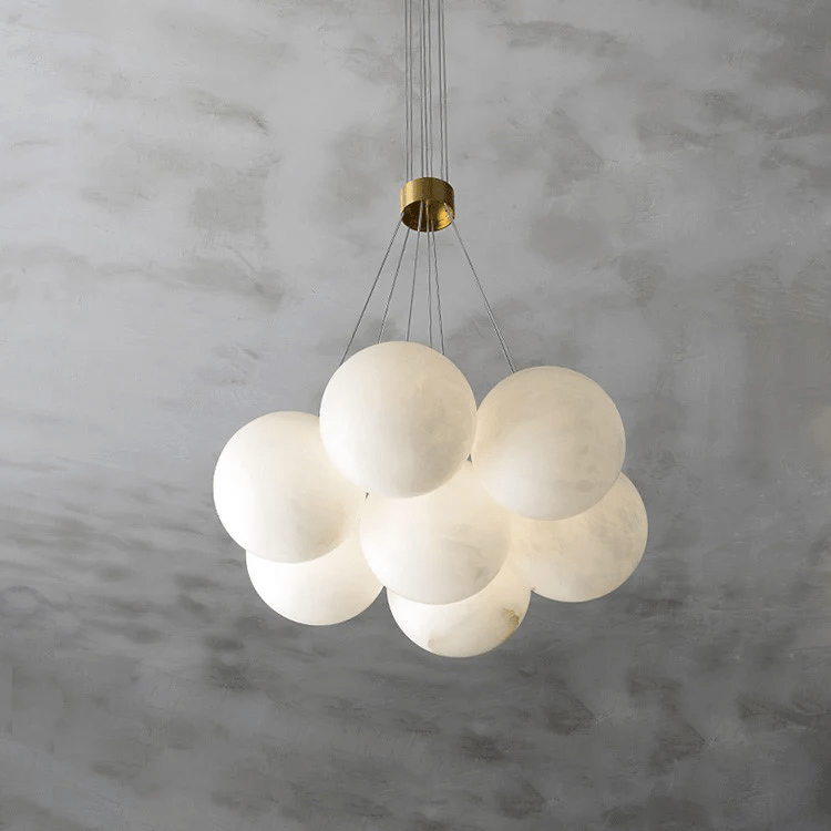 Alabaster Balls Chandelier - Loonglight