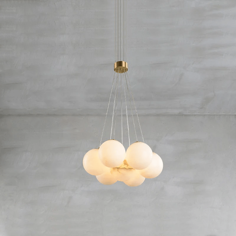 Alabaster Balls Chandelier - Loonglight