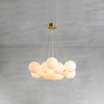 Alabaster Balls Chandelier - Loonglight